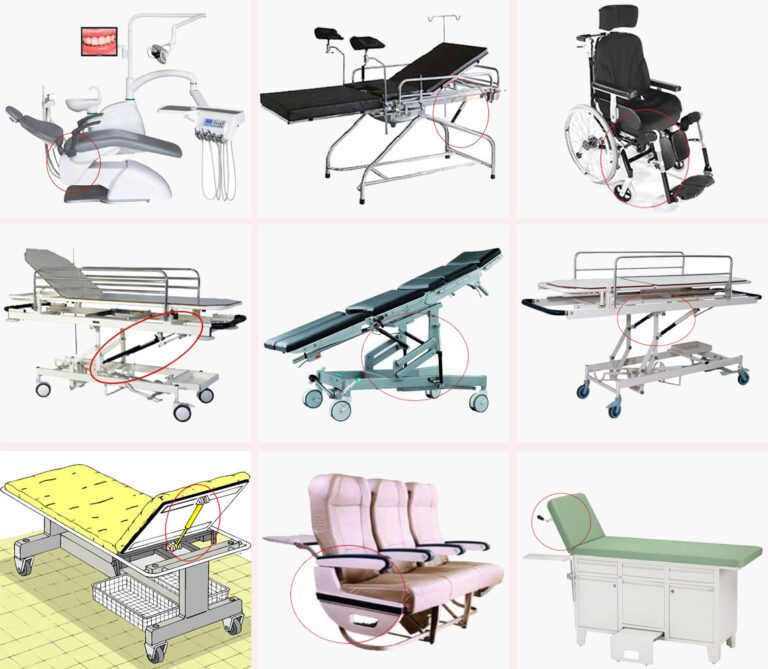 Resorte de gas con bloqueo