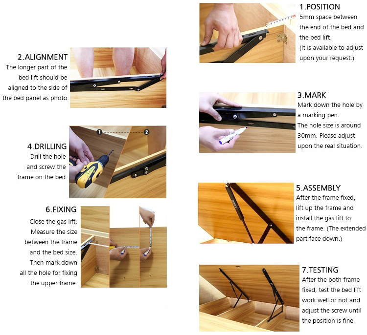 Gasdruckfeder Bettkasten