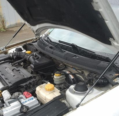 газовый упор капота ланос