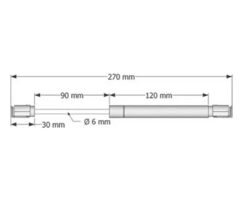 Amortecedor porta armario
