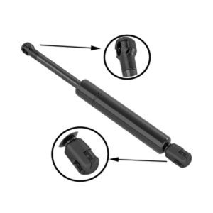 Lot De 2 Vérins à Gaz 50 Cm, 450 N – Type L Universel – Pour Trappe, Armoire, Remorque