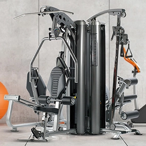 Fitness equipment locking gas spring