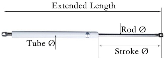 How do I measure gas struts for my bed How do I measure gas struts for my bed