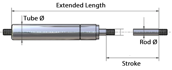 Marine Stainless Steel Gas Strut 2