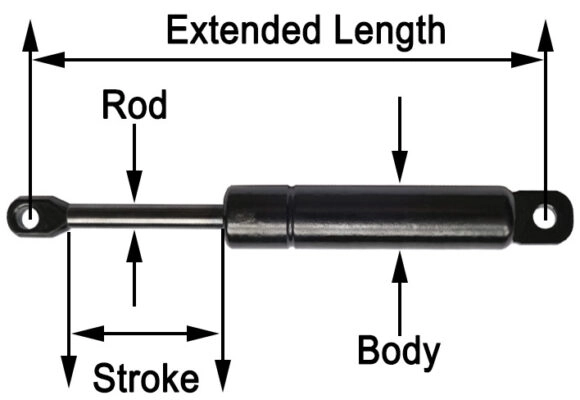 Micro Gas Springs Measurement Size Diagram 580x400 1