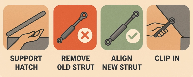 installing gas strut 768x307 1