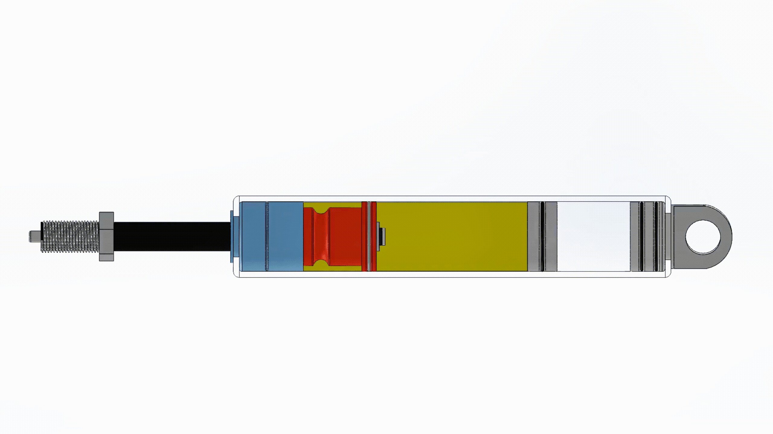 locking gas spring scaled locking gas spring scaled