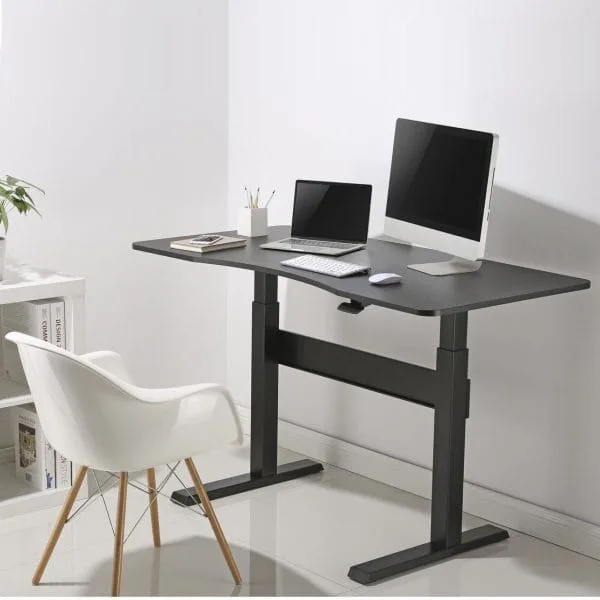 pneumatic height adjustable standing desk