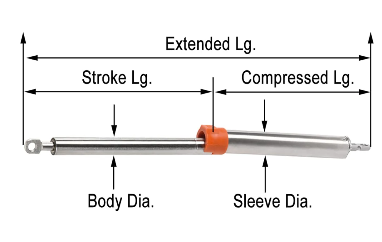 Gas Strut with Lock 1