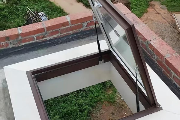 Schwere Dachfenster oder Oberlichter für Gasfedern