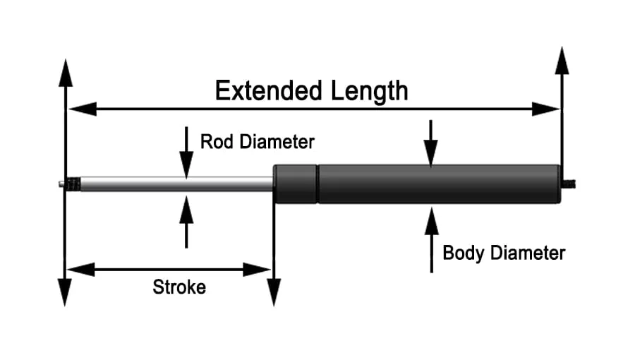 Locking Gas Spring Specification
