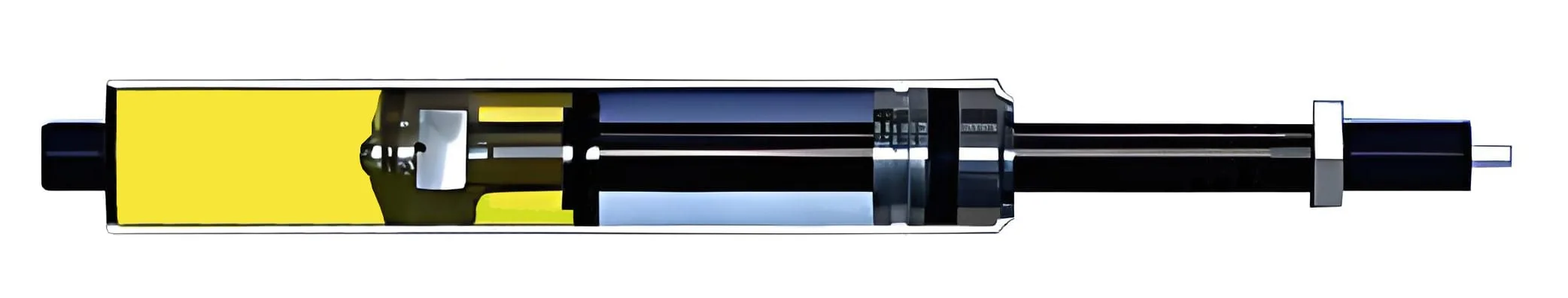 Rigid Lockable Gas Spring in Compressed Direction 