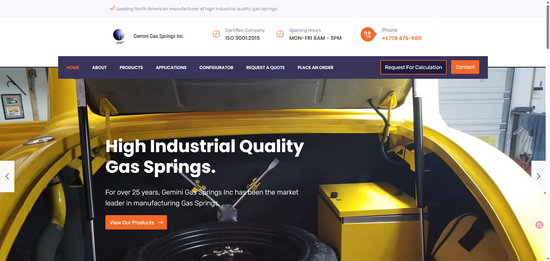 gas strut manufacturers