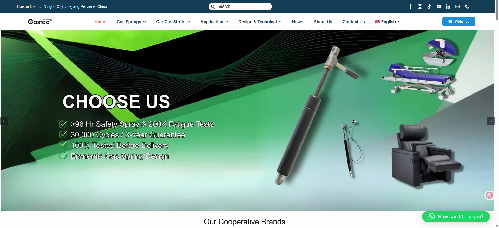 gas strut manufacturers