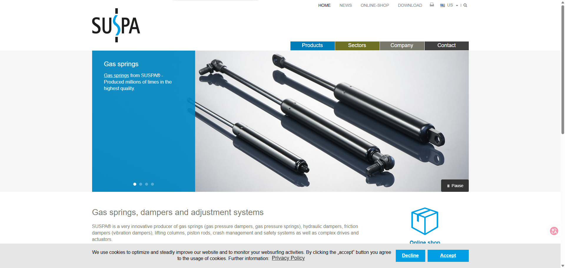 gas strut manufacturers