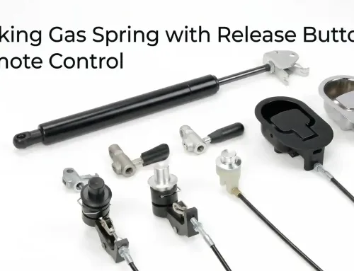 Locking Gas Spring with Release Button: Remote Control
