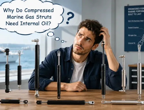 Why Do Compressed Marine Gas Struts Need Internal Oil?
