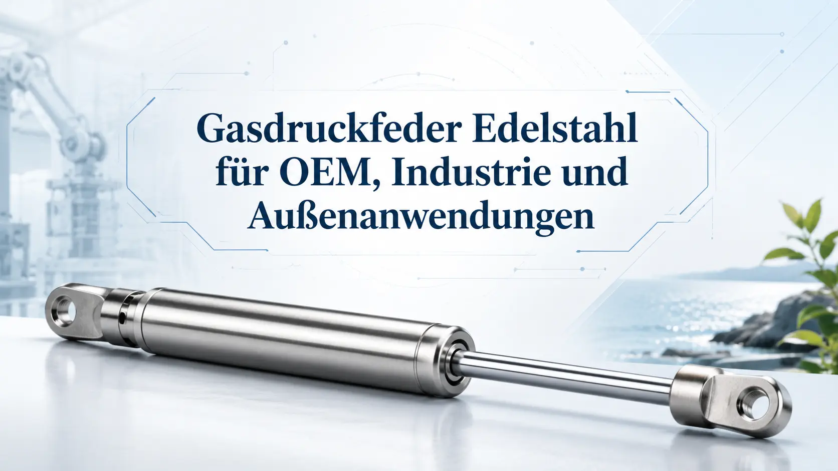 Gasdruckfeder Edelstahl für OEM Industrie und Außenanwendungen