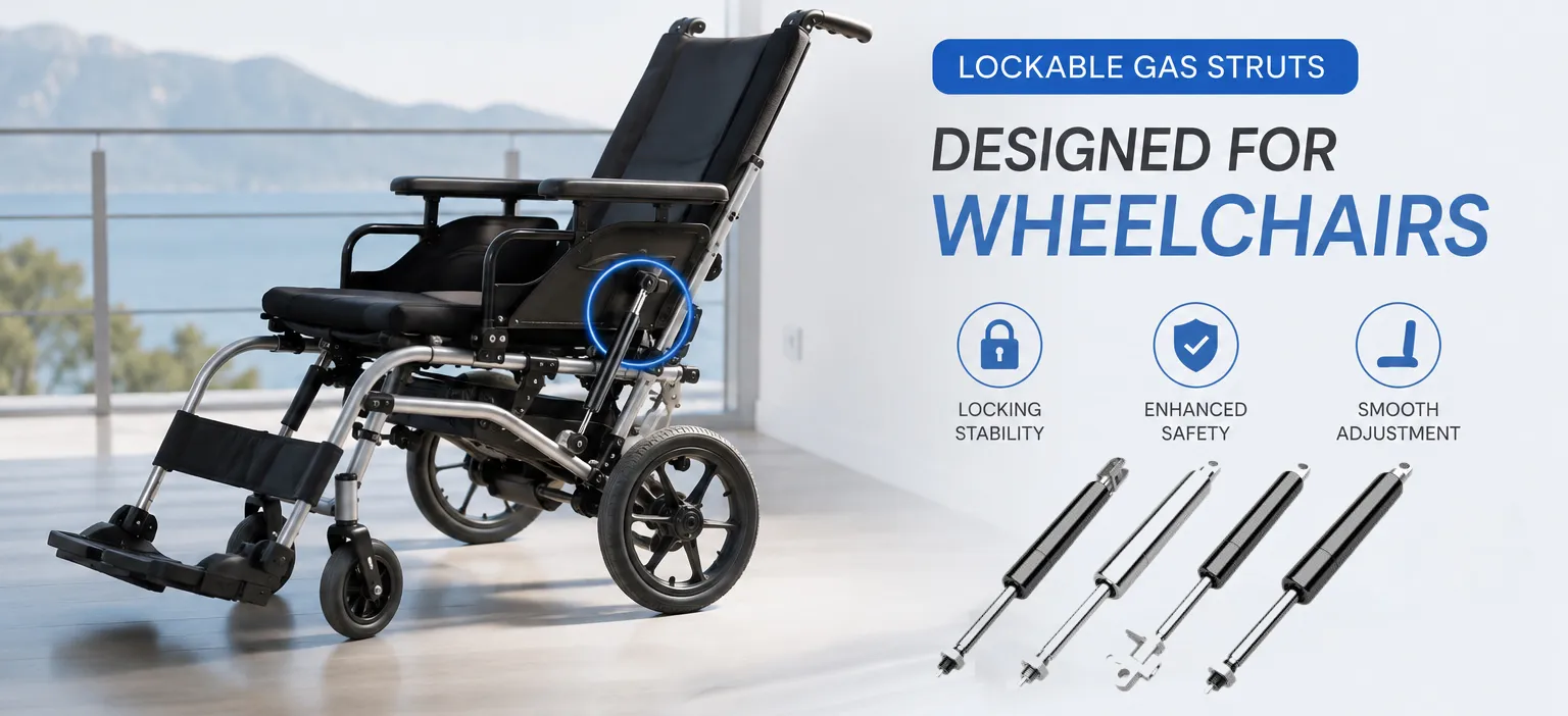 Why Premium Adaptive Wheelchairs Rely on Lockable Gas Struts