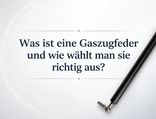 Was ist eine Gaszugfeder und wie wählt man sie richtig aus?