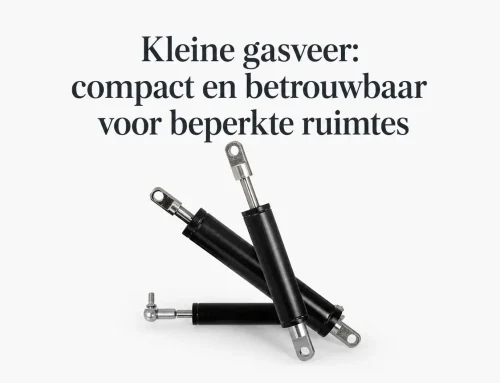 Kleine gasveer: compact en betrouwbaar voor beperkte ruimtes