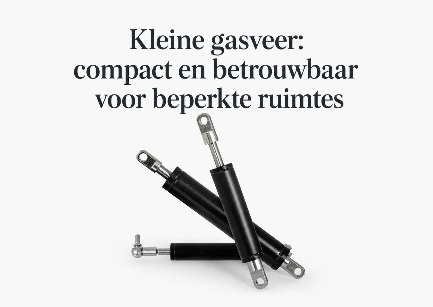kleine-gasveer-compact-en-betrouwbaar-voor-beperkte-ruimtes Kleine gasveer artikelcover met zwarte compacte gasveren en de titel compact en betrouwbaar voor beperkte ruimtes