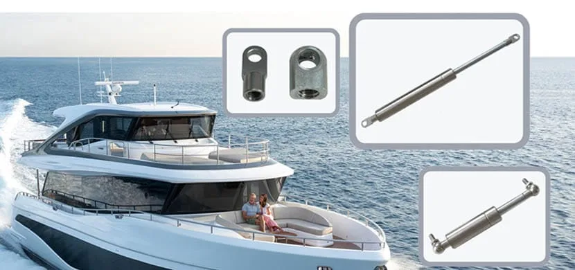 verin-a-gaz-inox-pour-yacht vérin à gaz inox pour trappes et compartiments de yacht