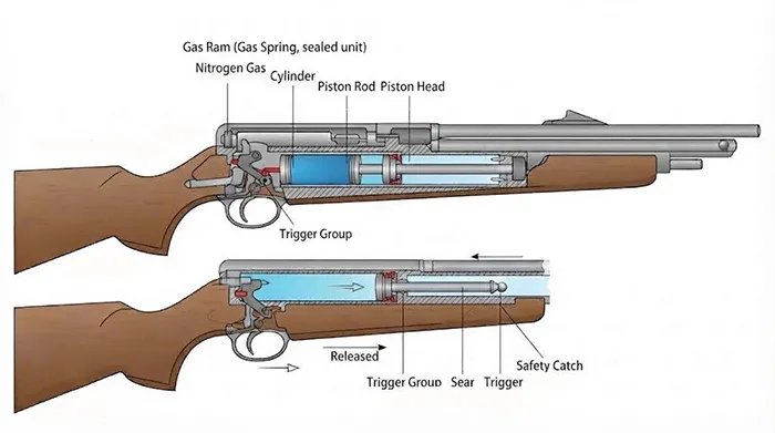 How Does an Air Rifle Gas Ram Work